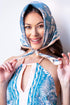 Tropical Scarf - Teal and Pink